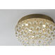 Canada LED 20 inch Gold Semi Flush Mount Ceiling Light